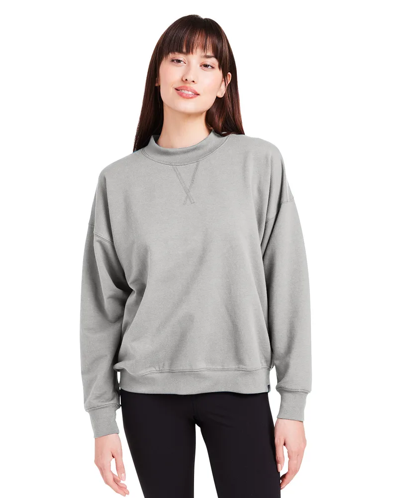 GLYDER LLC Ladies' Vintage Oversized Crew Pullover