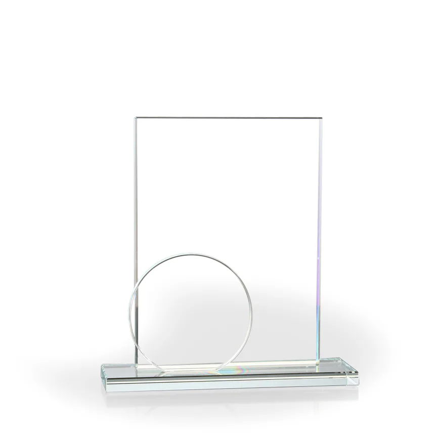 Verve Clear Circle Glass Award view 2