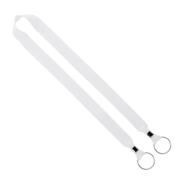 IMPORT Rush 1" Dye-Sublimated 2-Ended Lanyard with Dual Silver Metal Crimp & Split-Ring view 3