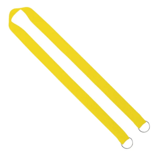 IMPORT Rush 1" Polyester 2-Ended Lanyard with Dual Sewn Silver Metal Split-Ring view 3