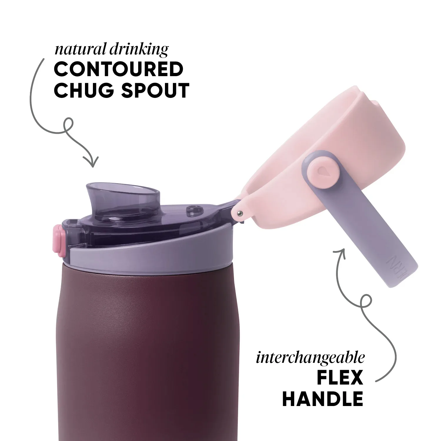 24 oz Simple Modern® Double-Walled Insulated Mesa Sport with Covered Chug Water Bottle view 3