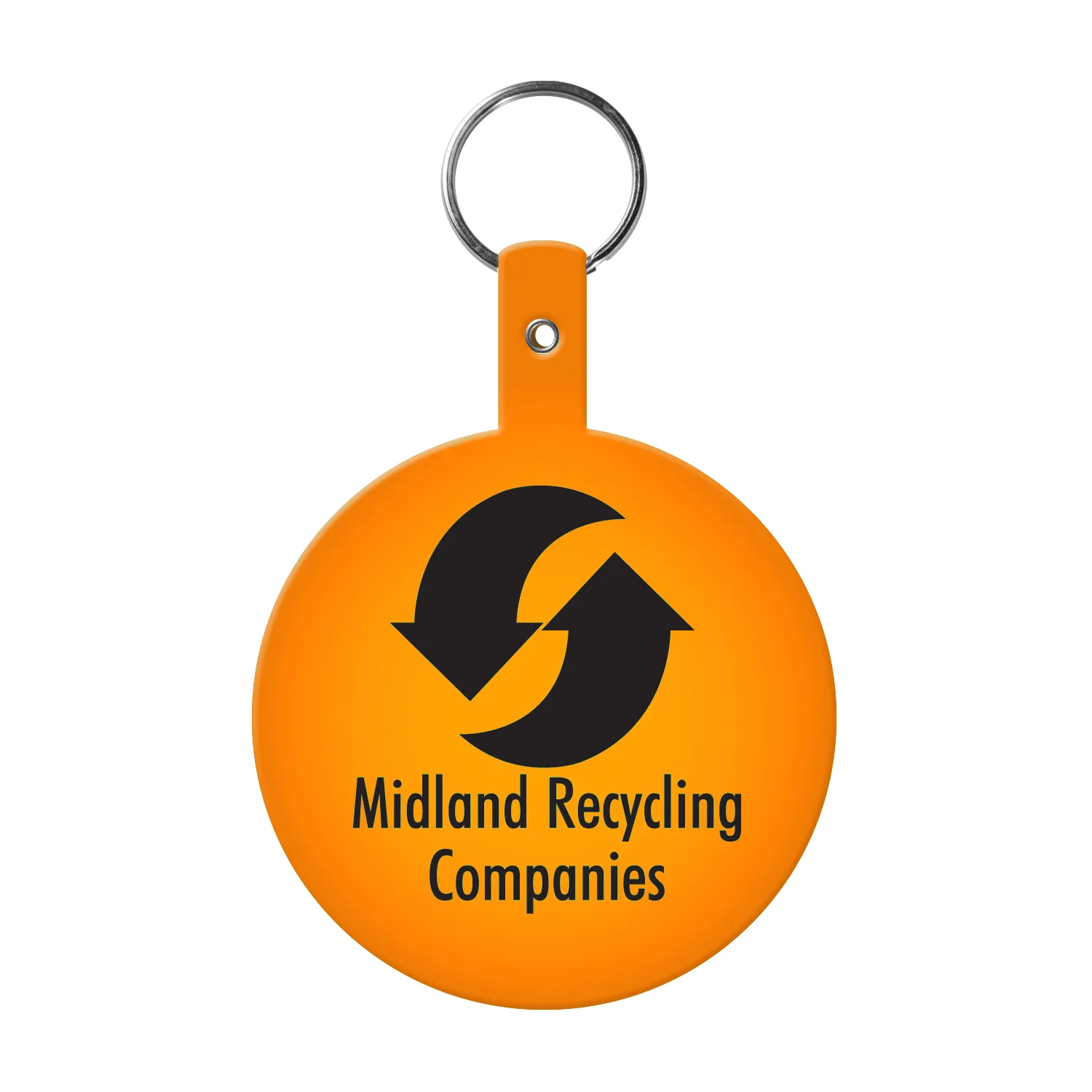 Large Circle Flexible Key Tag view 4