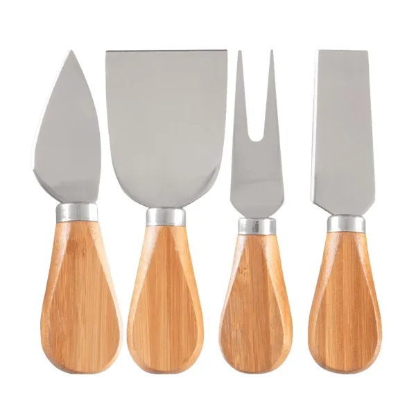4- Piece Bamboo Cheese Tool Set view 2