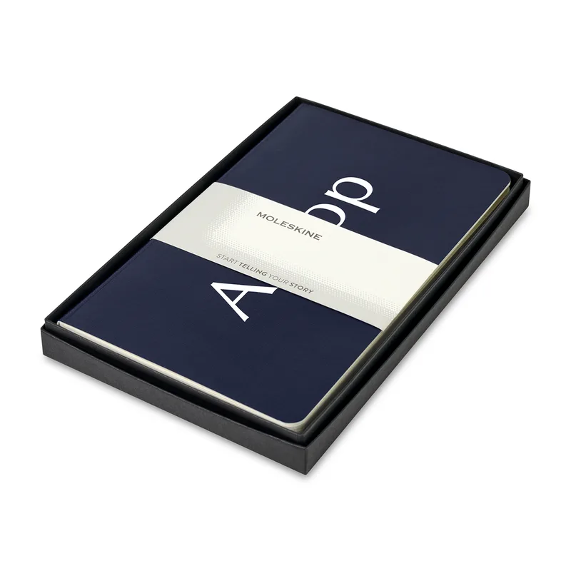 Moleskine® Large Volant Gift Set - Navy Blue