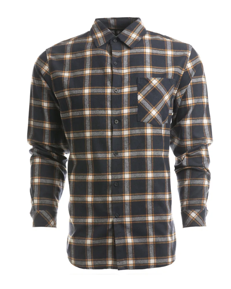 Burnside Woven Plaid Flannel With Biased Pocket view 6