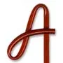 Letter "A" Inkbend Xtra, Bent Pen