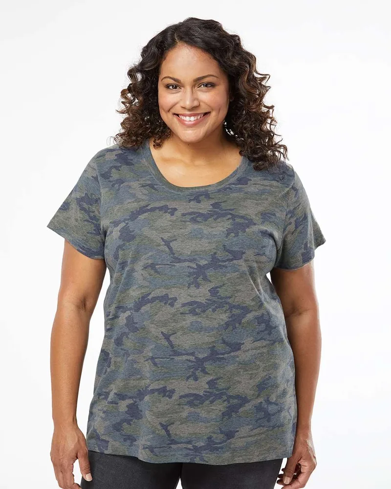 LAT` Curvy Collection Women's Fine Jersey Tee view 5