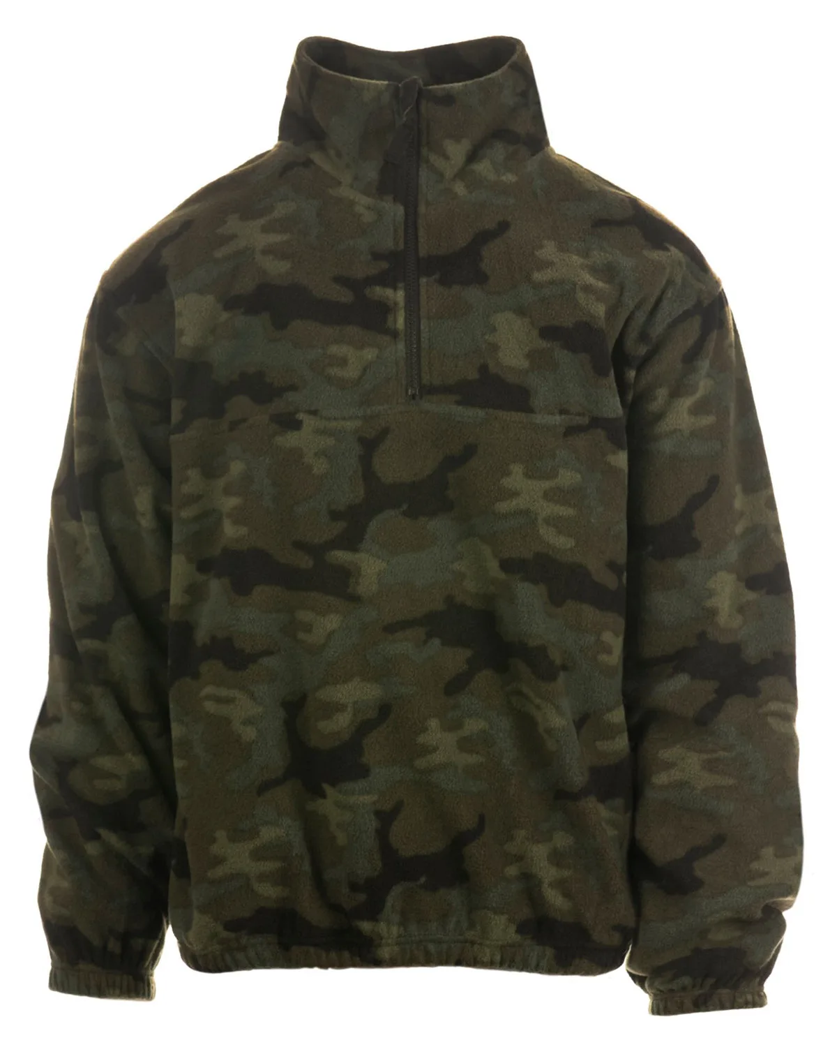 Burnside Men's Quarter-Zip Polar Fleece Pullover view 3