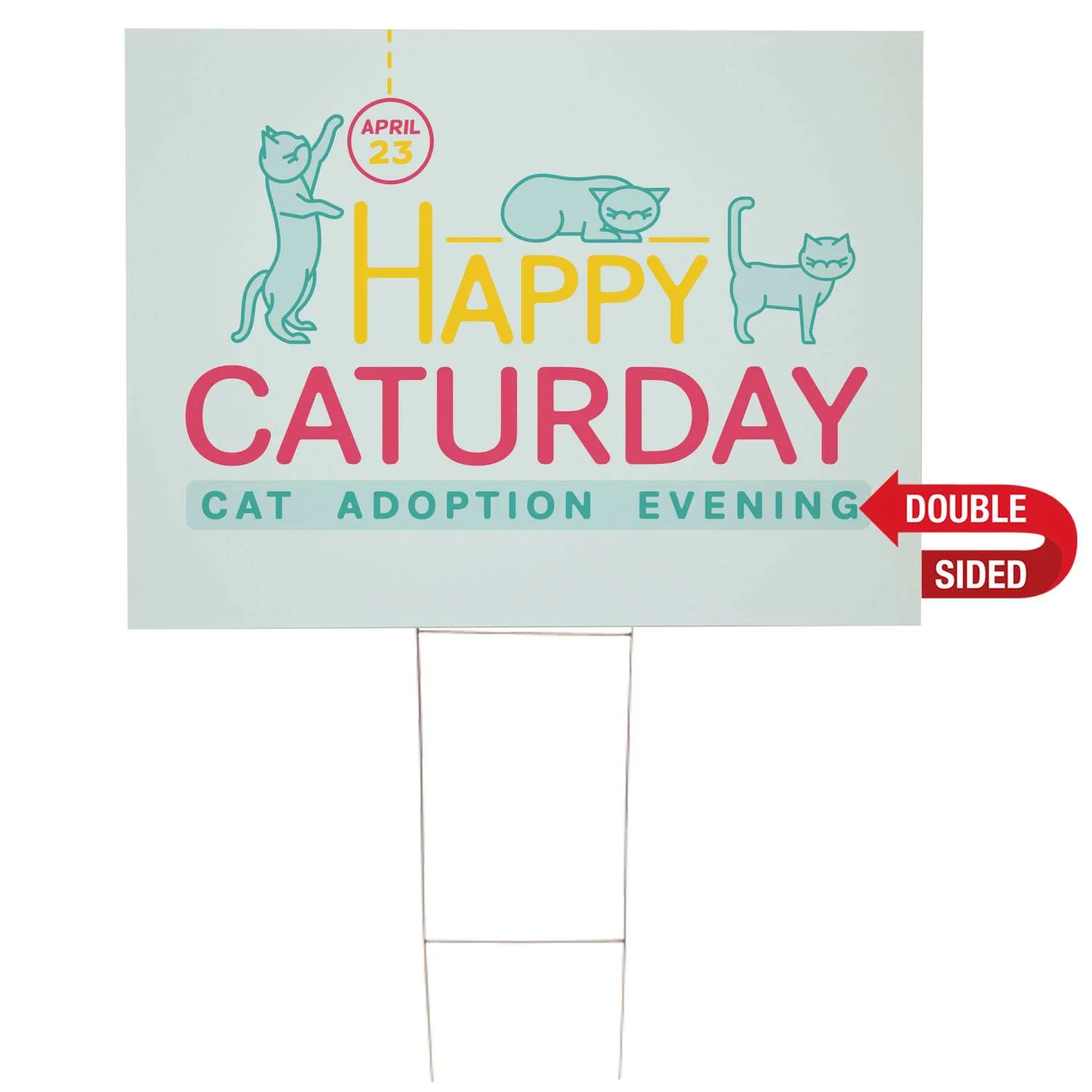 36" x 24" Corrugated Plastic Sign Kit (Double-Sided)