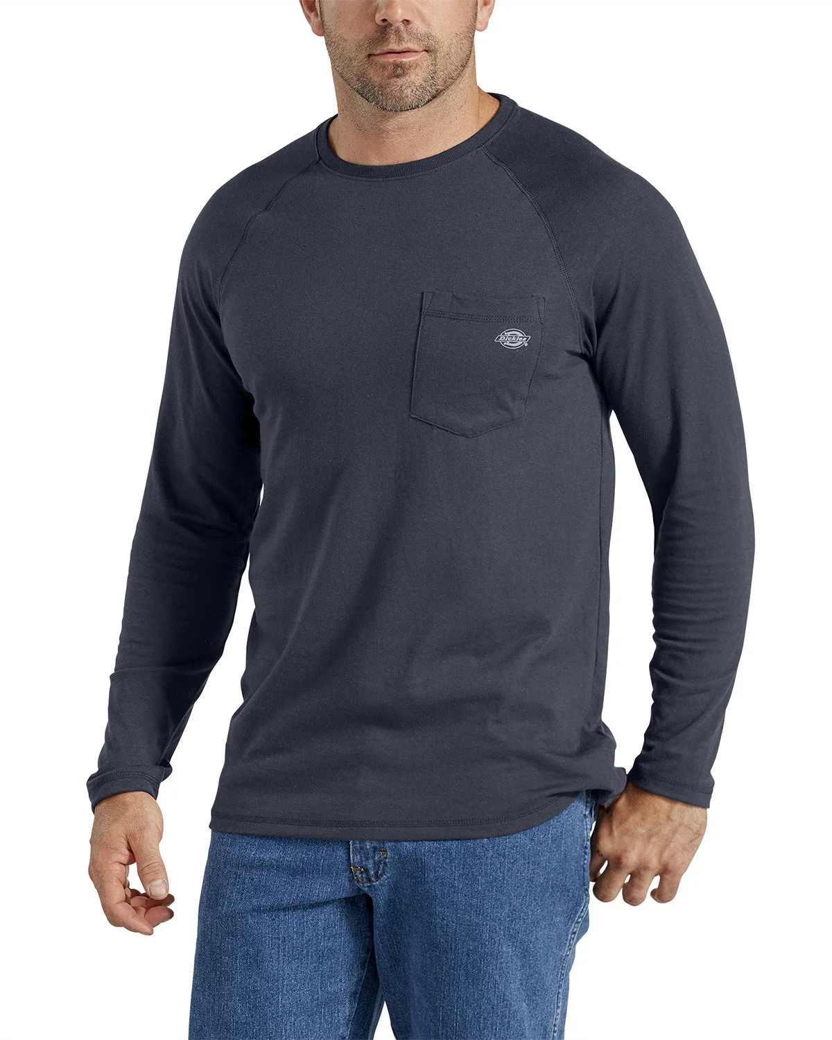 Williamson-Dickie Mfg Co Men's Tall Temp-iQ Performance Cooling Long Sleeve Pocket T-Shirt view 5