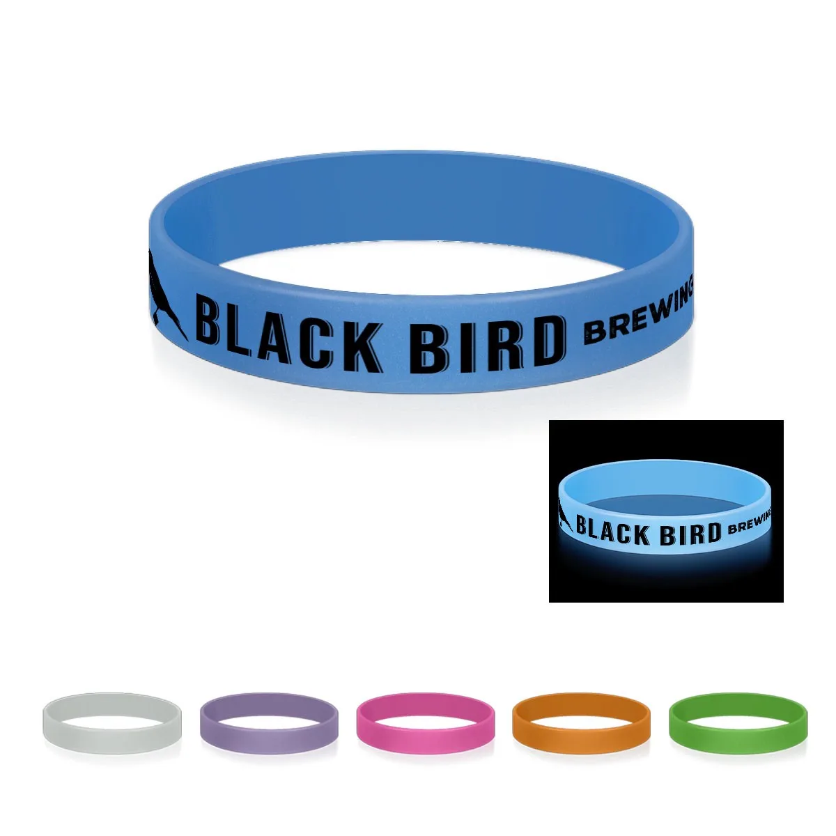 Glow-in-the-dark Silicone Bracelet view 2