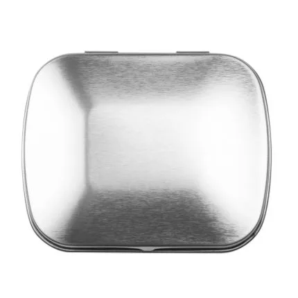 Domed Tin - Imprinted Square Mints view 2