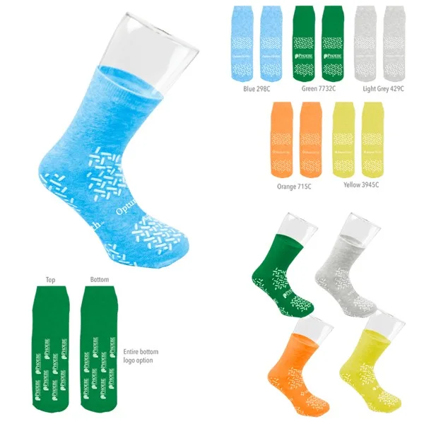 IMPORT Comfy-Fit Double Side Non-Slip Grip Socks view 2