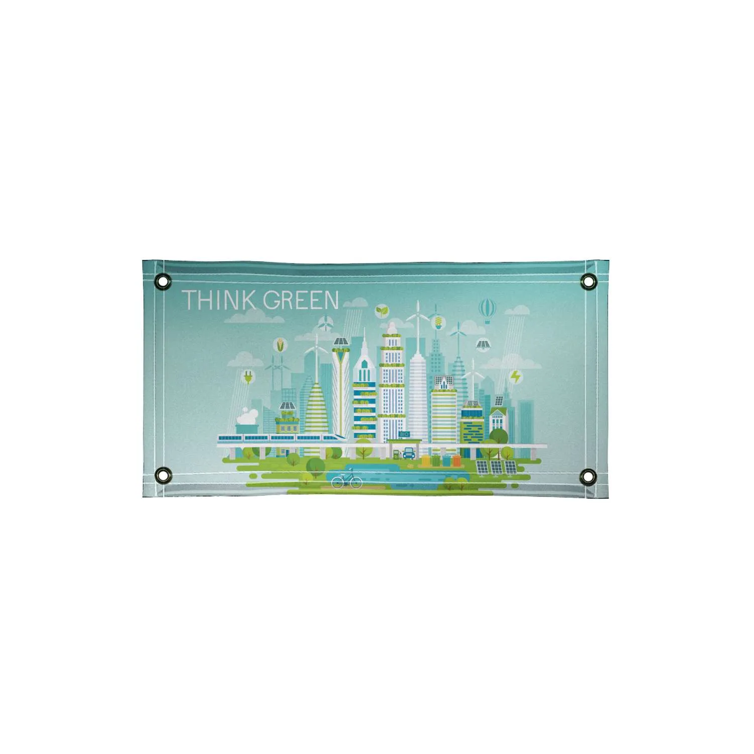 2' x 4' PVC-Free Banner Single-Sided