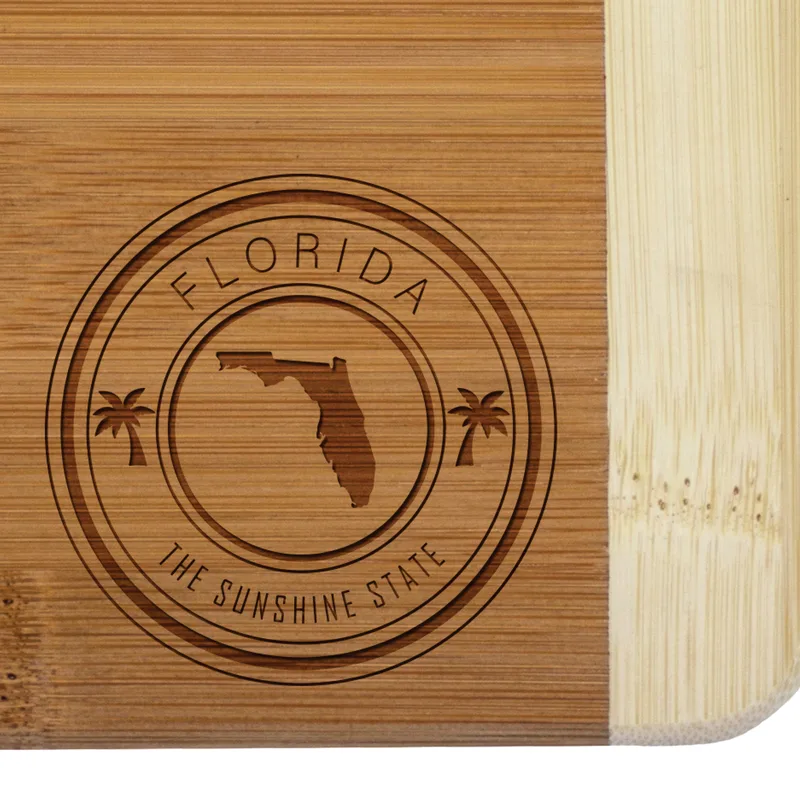 Florida State Stamp 2-Tone Bar Board view 2