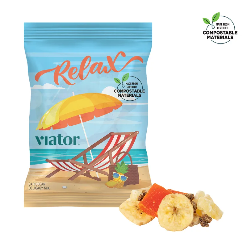 4 oz ECO-Digibag™, Compostable & Full Color, Caribbean Delicacy Mix