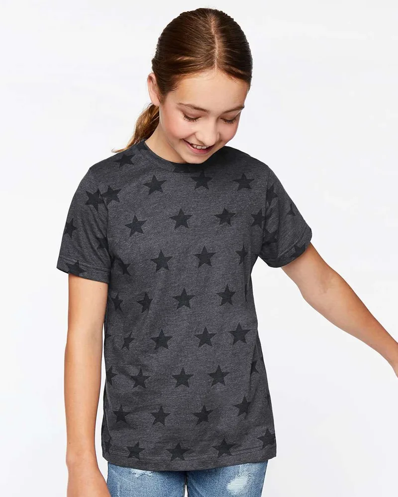 Code Five Youth Star Print Tee view 5