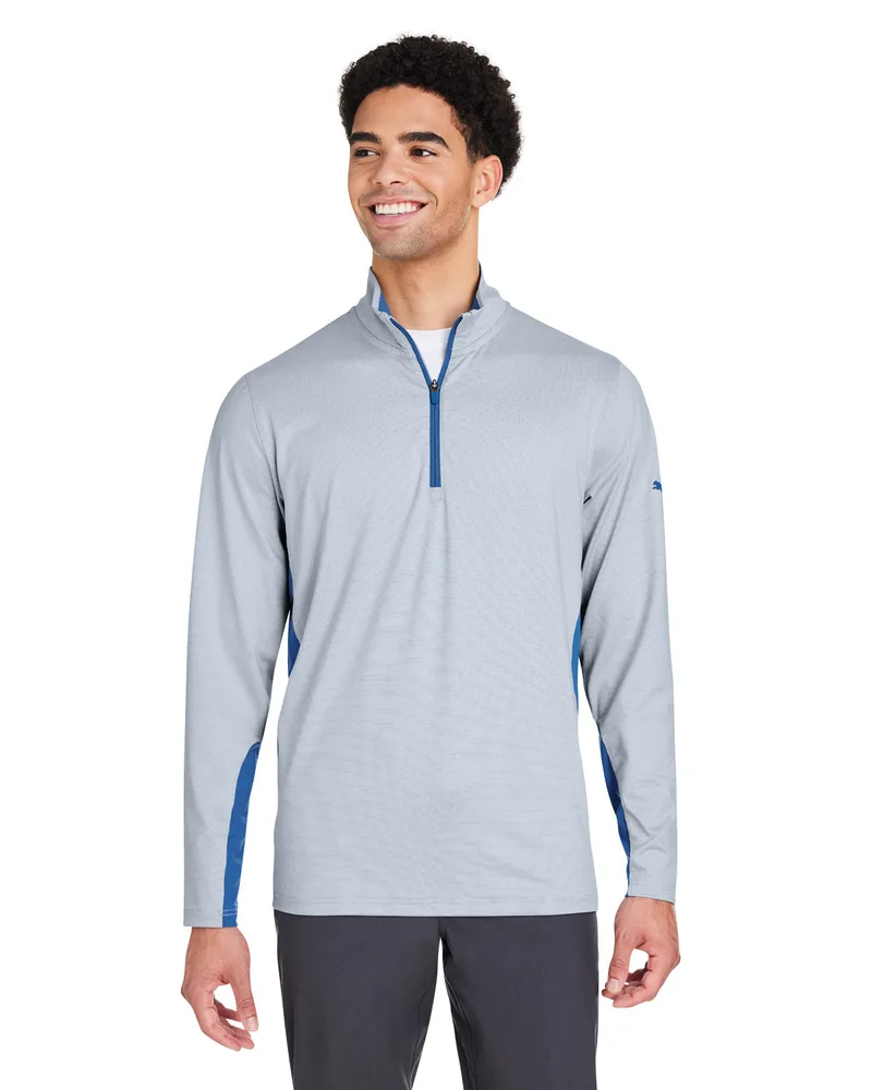 Puma Golf Licensed Men's Mesa Stripe Quarter-Zip