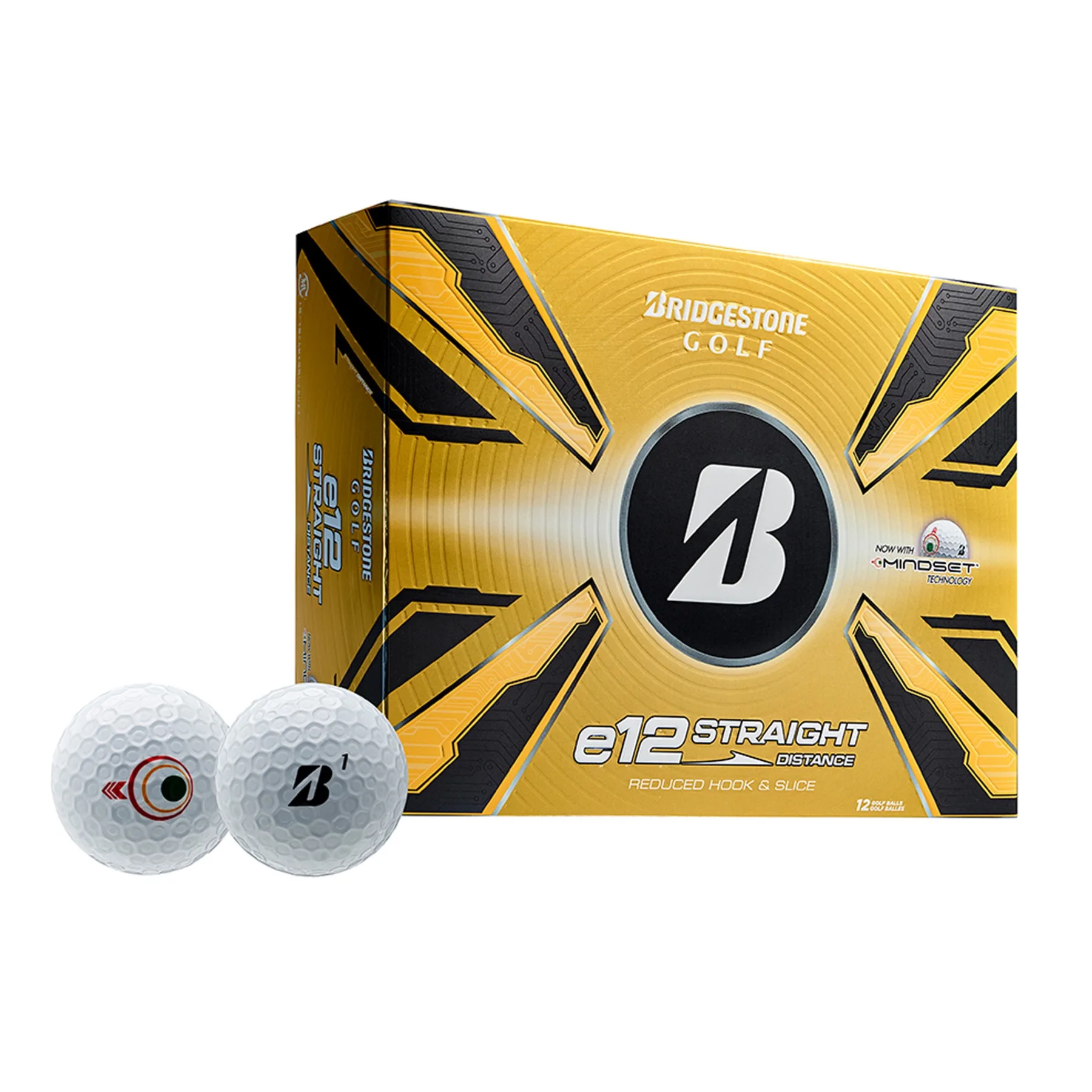 Bridgestone e12 Straight Golf Balls - White