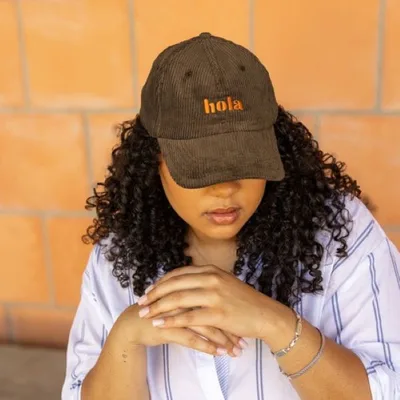 6-Panel Hat - Curved Brim - Unstructured - Corduroy