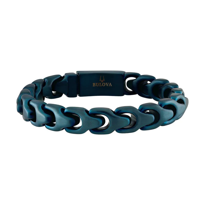 Bulova Jewelry Link™ Steel Bracelet - Blue