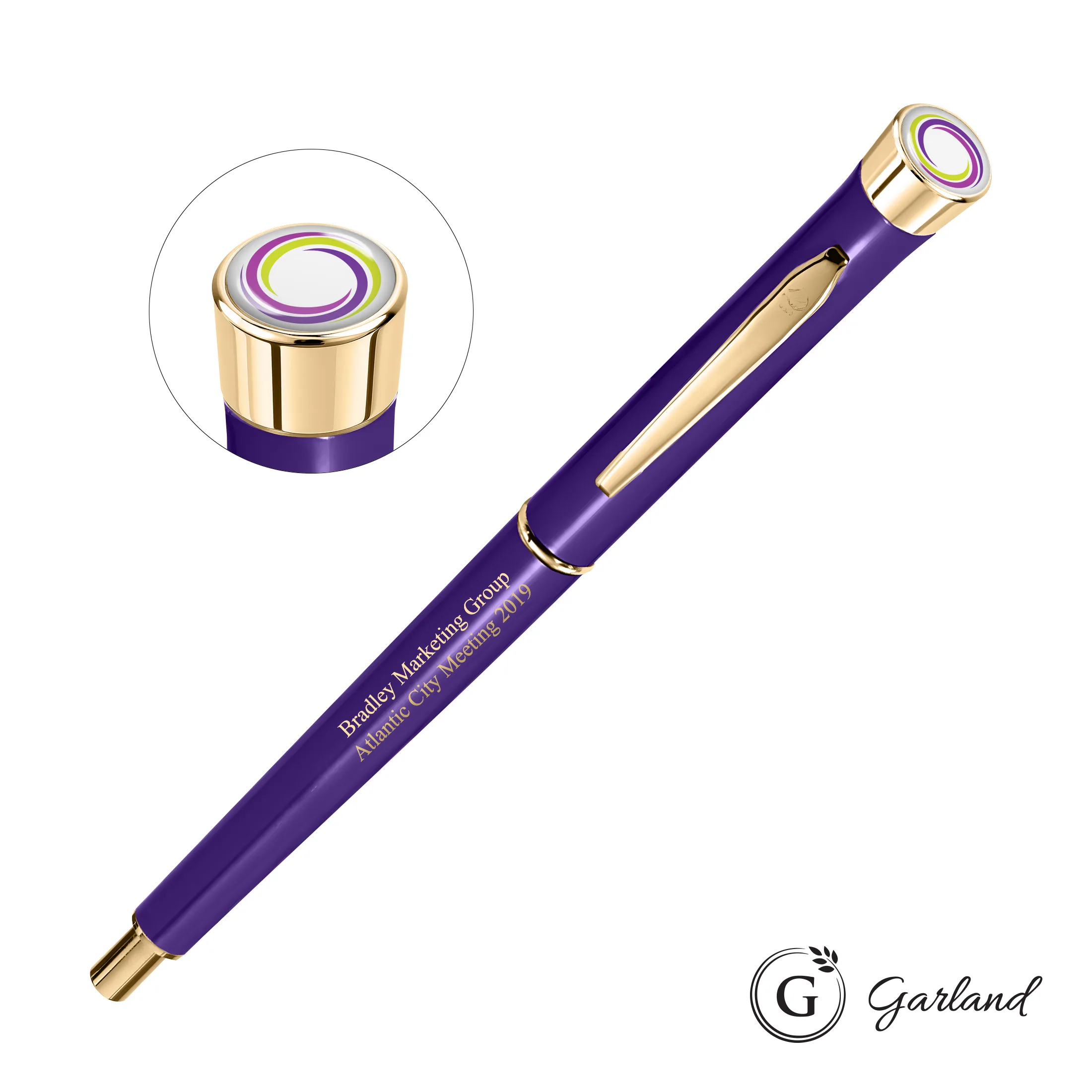 Custom, Mechanical Pencil, Gold, Purple / Gold