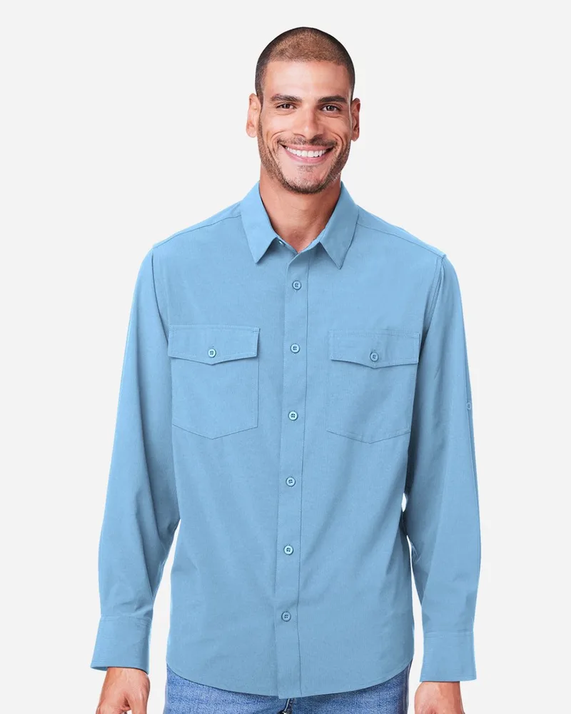 CORE365™ Men's Ultra UVP® Marina Long Sleeve Shirt view 2