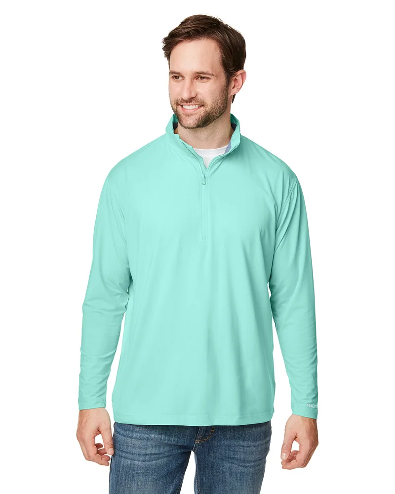 NAUTICA Men's Saltwater Quarter-Zip Pullover