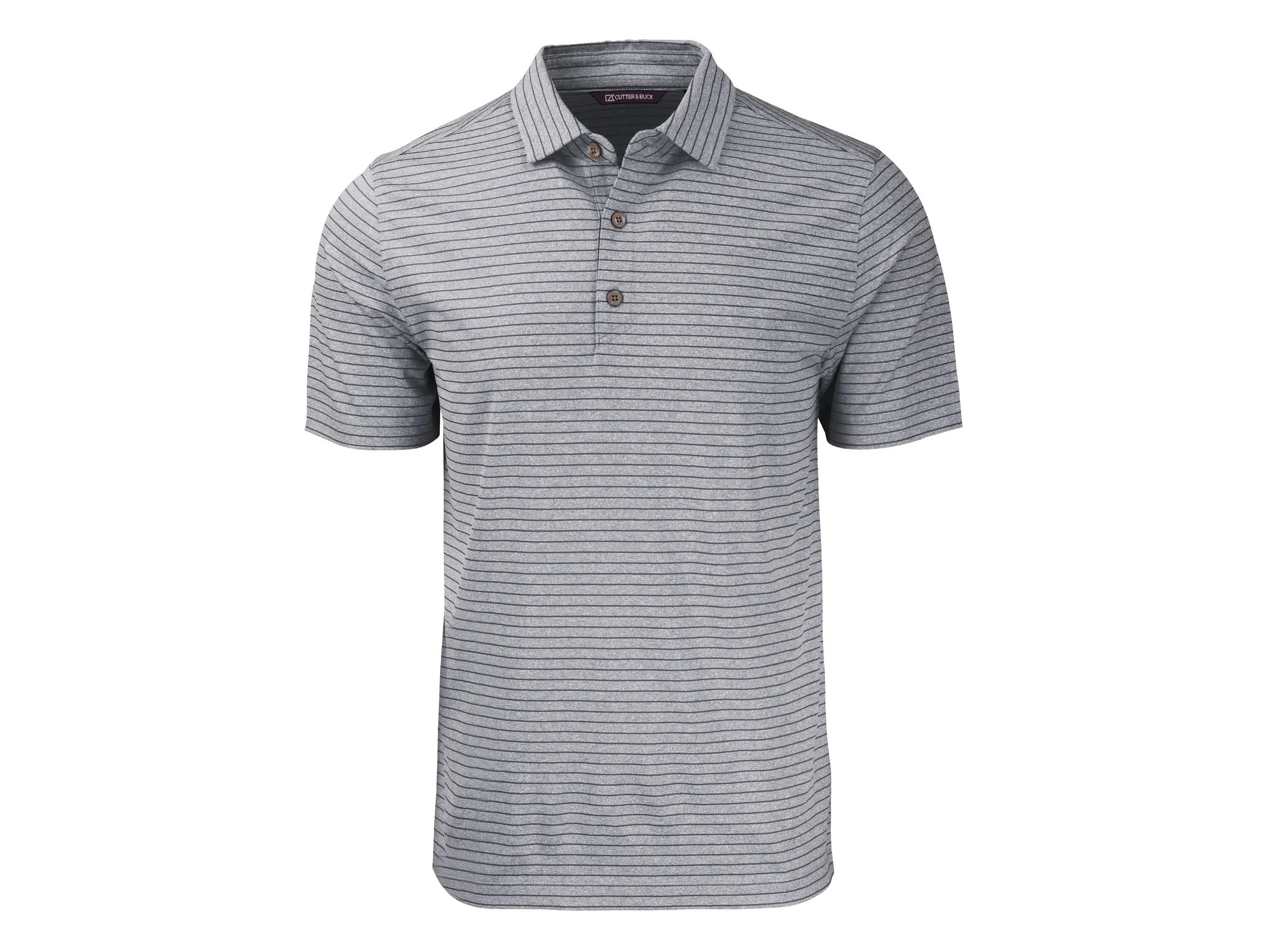 Cutter & Buck Forge Eco Heather Stripe Stretch Recycled Mens Big & Tall Polo view 2