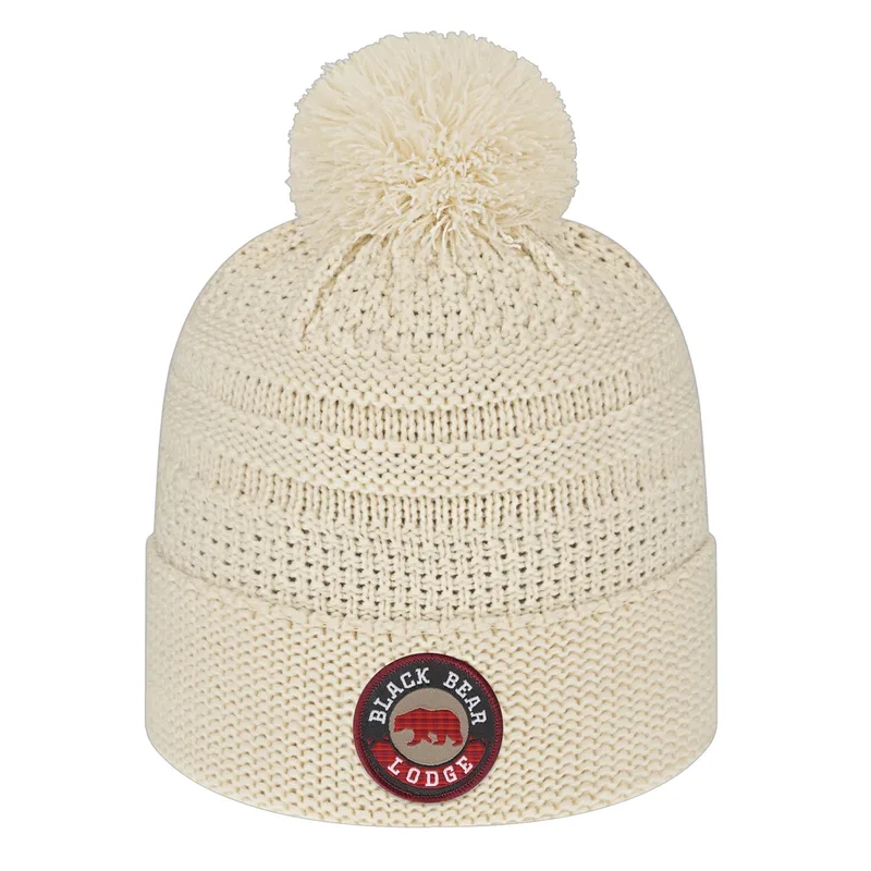 Cable Knit Cap with Cuff
