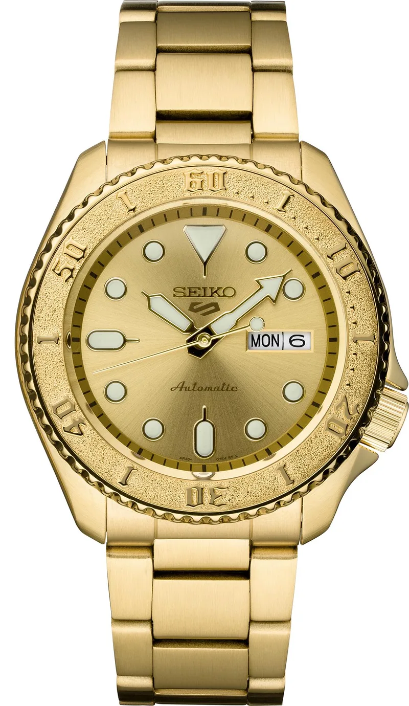 Seiko Watch 5 Sports - Gold Finish