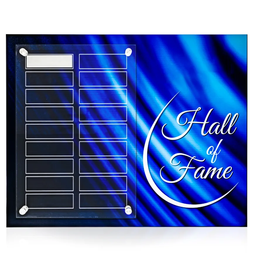 Dynamic Perpetual Award Plaque - 12x15, Horizontal view 2