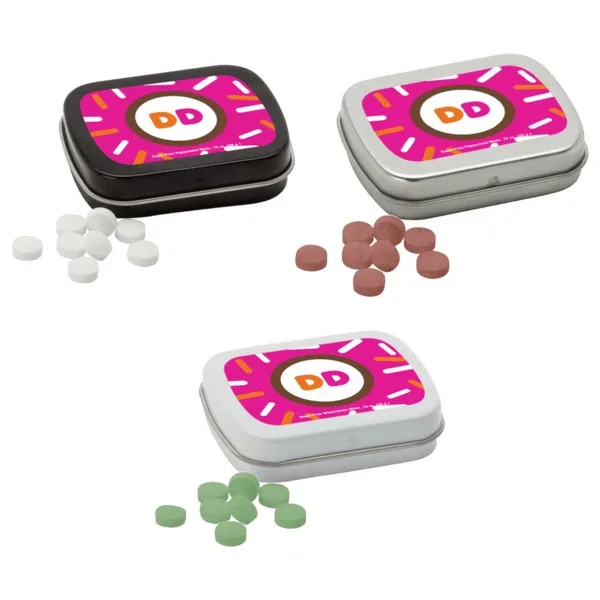 Sugar Free Mints in a Small Rectangular Hinged Tin view 2