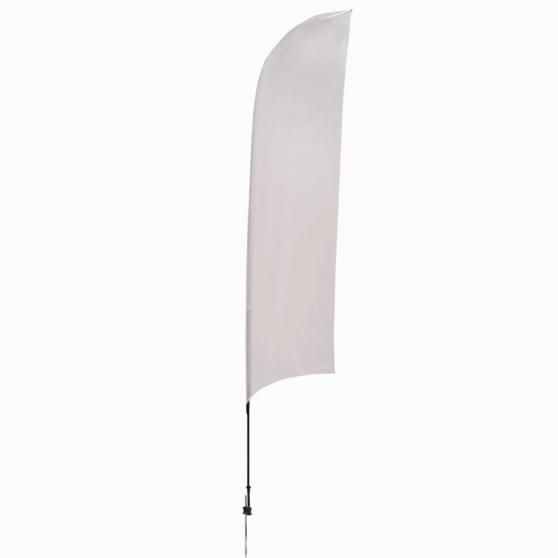 13' Streamline Razor Sail Sign Flag, 1-Sided, Ground Spike view 2