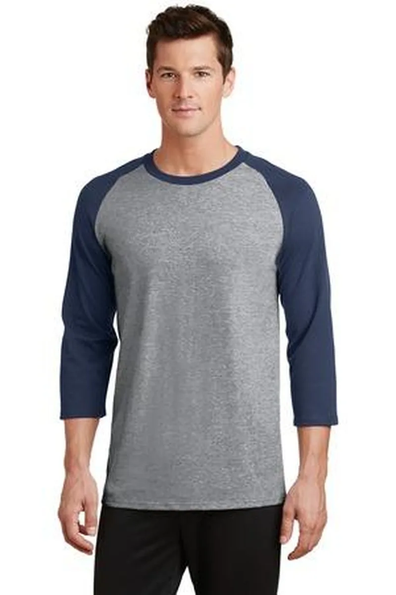Port & Co™ Core Blend 3/4-Sleeve Raglan Tee.
