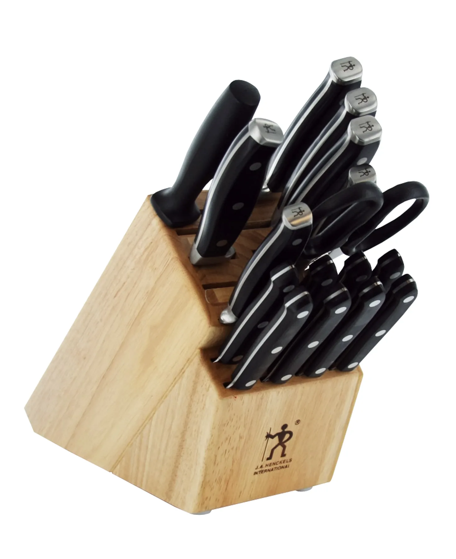 JA Henckels Forged Premio 17-Piece Knife Block Set