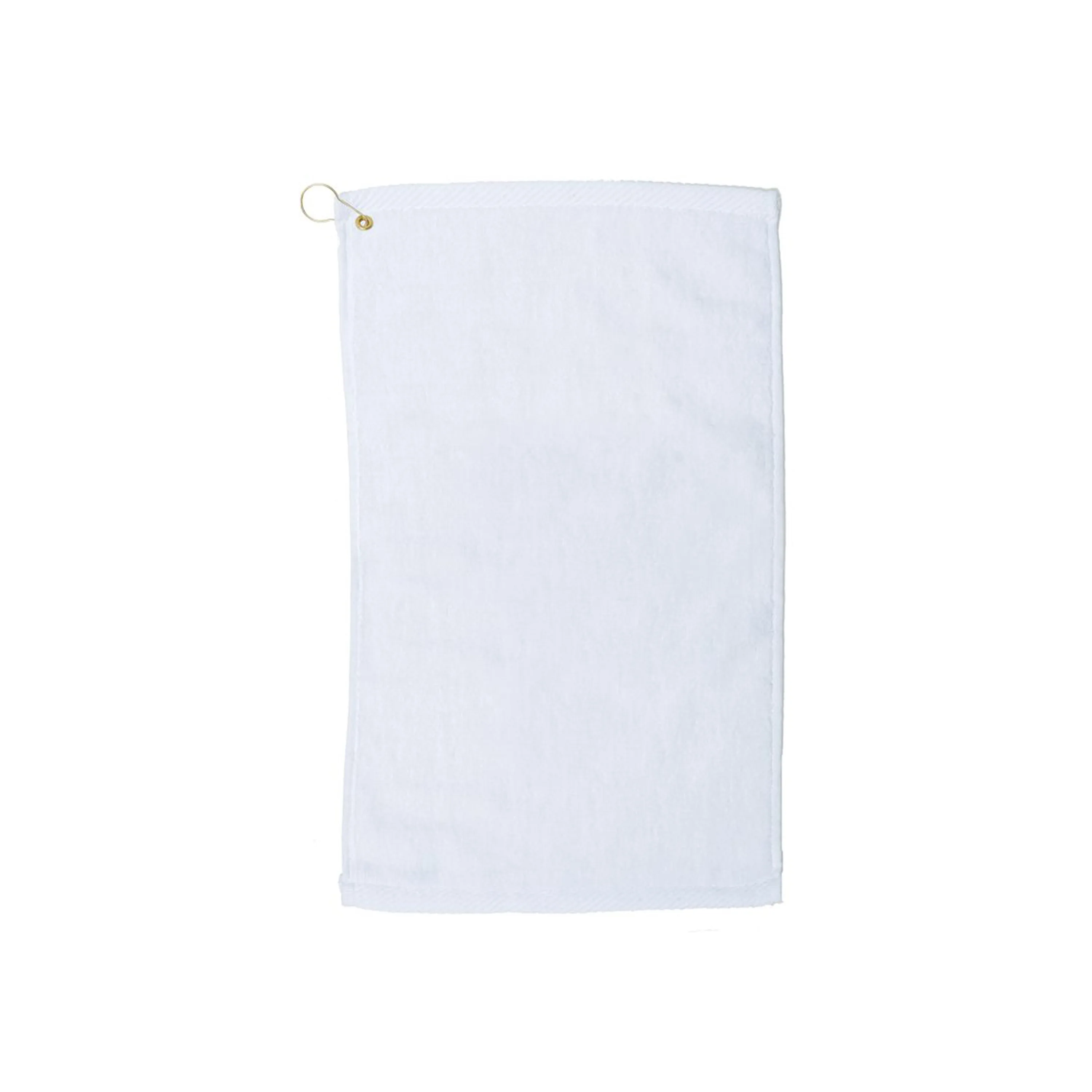 Velour Fingertip Golf Towel w/ Corner Grommet (Embroidery) view 2