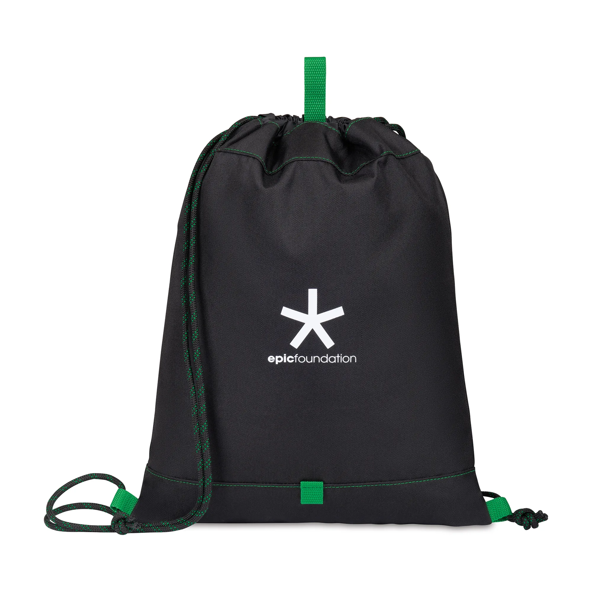 Repeat Recycled Poly Cinchpack - Kelly Green