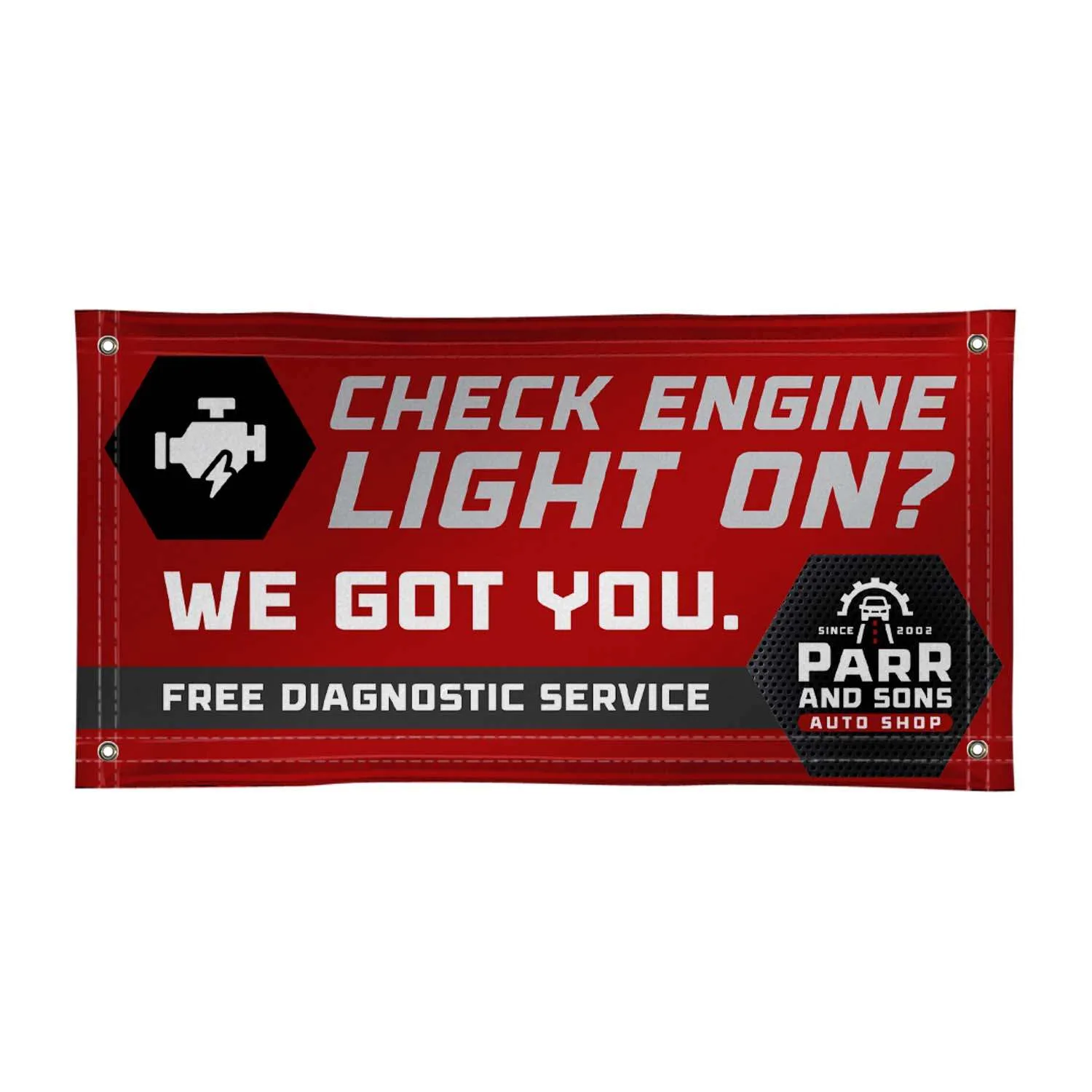 2' X 4' Super Poly Knit Fabric Banner