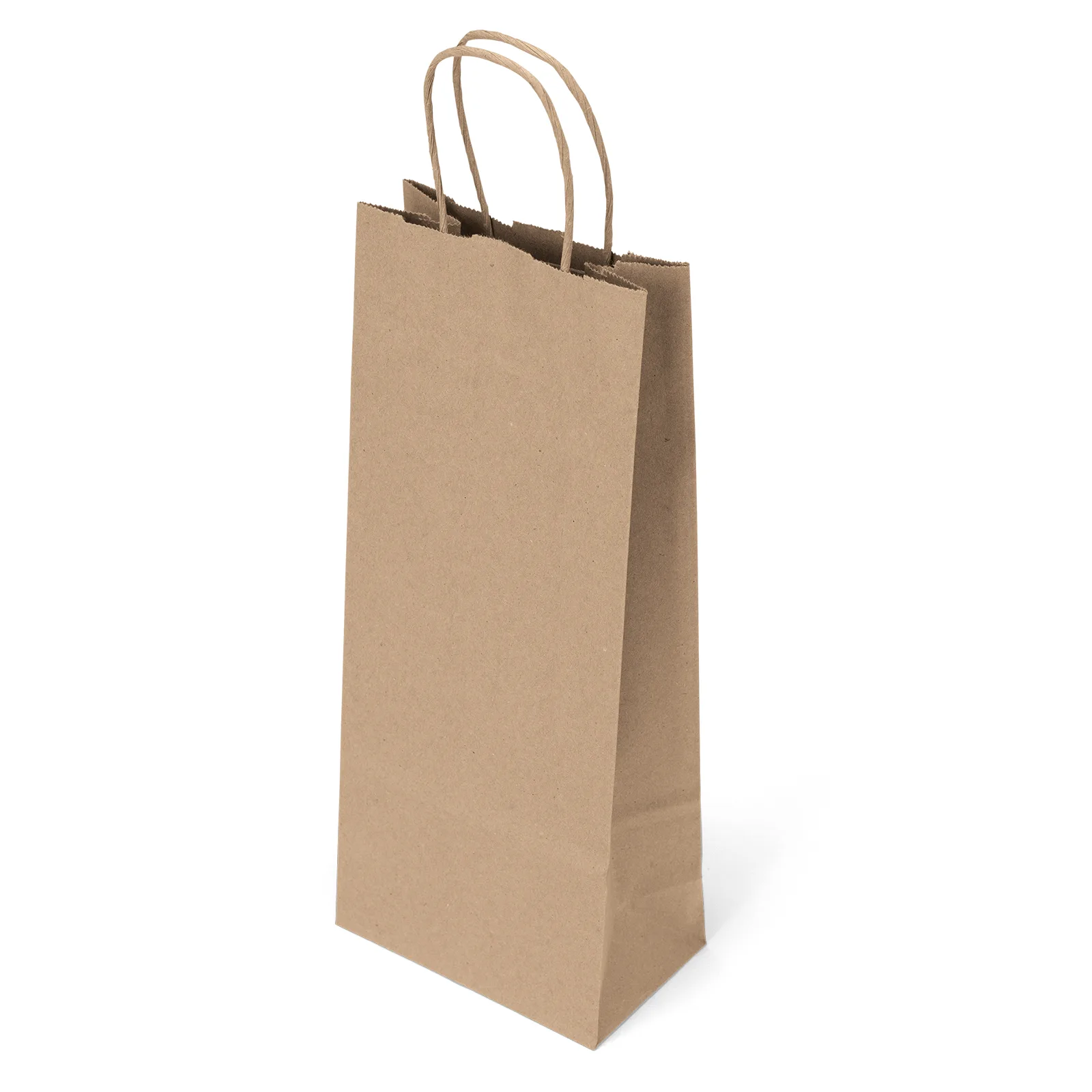 Eco Vino - Kraft-Brown Shopper - Flexo Ink Print (5 1/2" x 3 1/2" x 13") view 2
