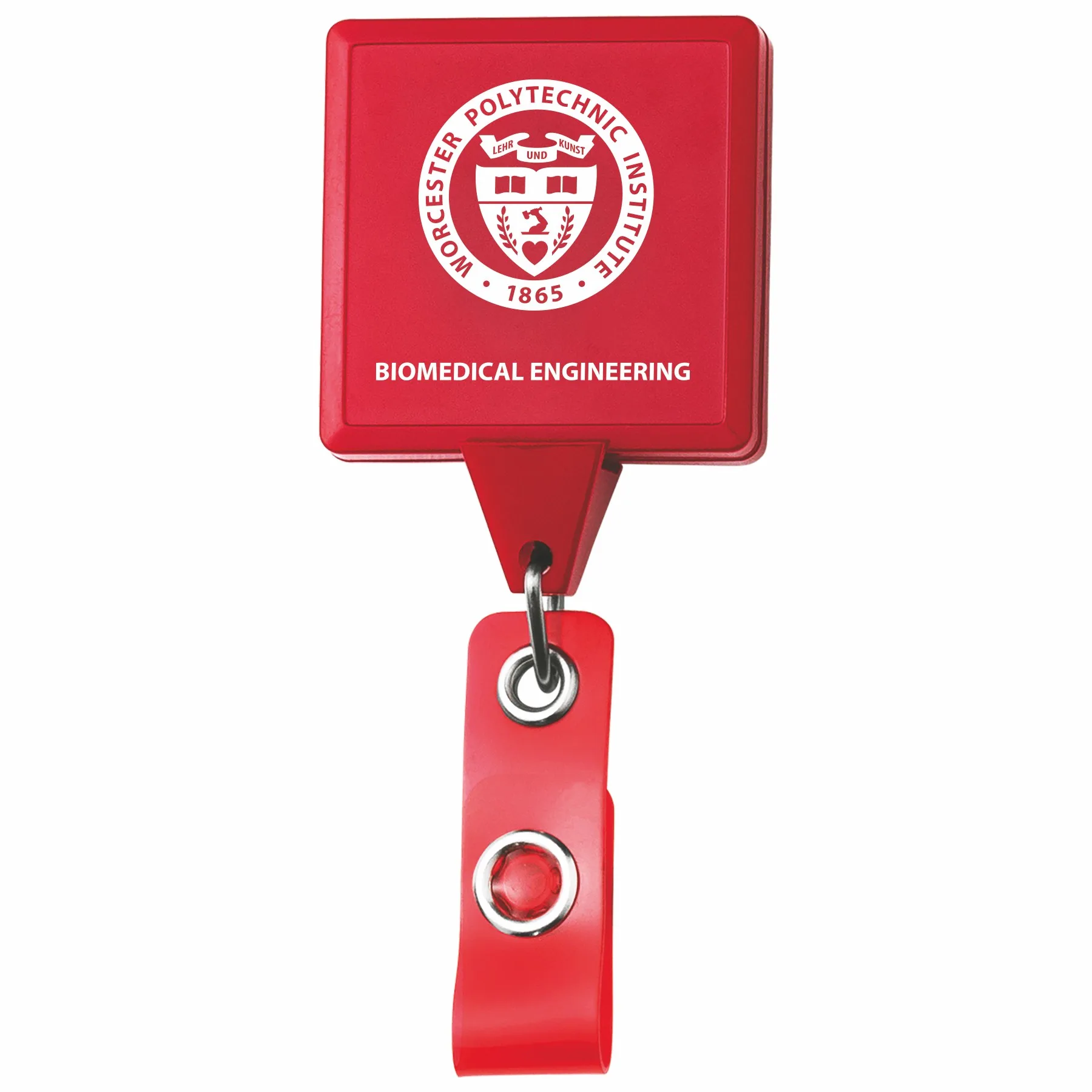 Jumbo Square Retractable Badge Reel w/belt Clip view 4