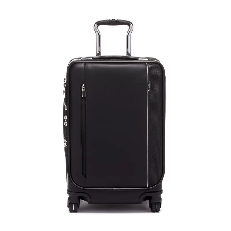 TUMI™ Arrive International Dual Access 4 Wheeled Leather Carry-On Bag