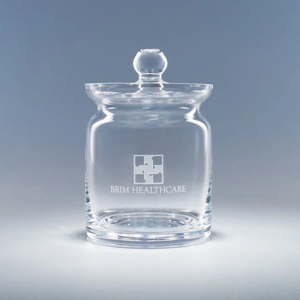28 Oz. Crystal Biscuit Barrel Jar