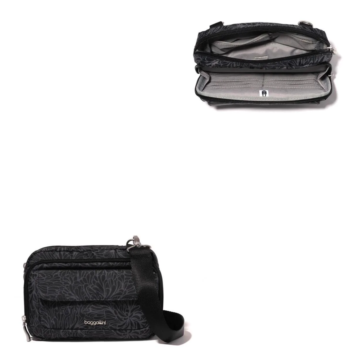 Baggallini Modern Double Zip Crossbody Bag