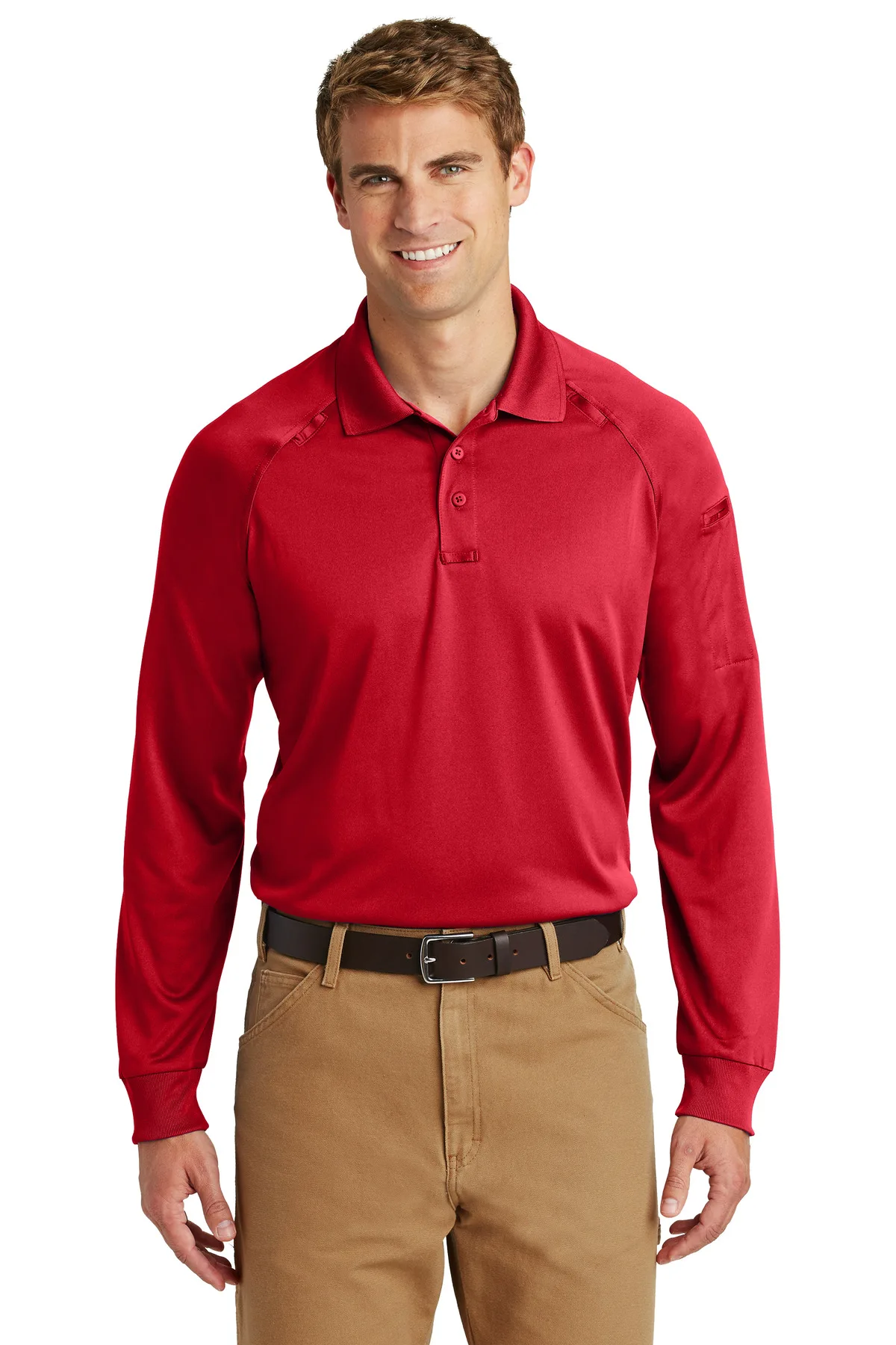CornerStone® - Select Long Sleeve Snag-Proof Tactical Polo. view 6