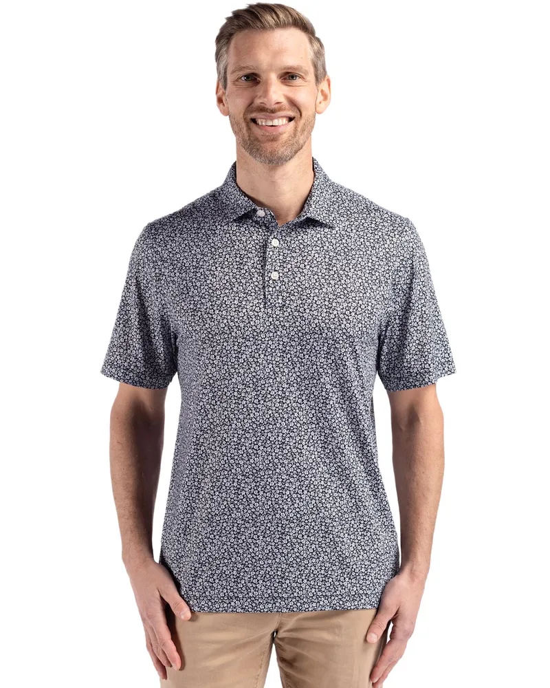Cutter & Buck Pike Eco Flora Print Recycled Mens Big & Tall Polo