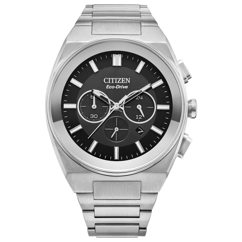 Citizen Watch Men's Axiom Stainless Steel Bracelet Watch Black Dial