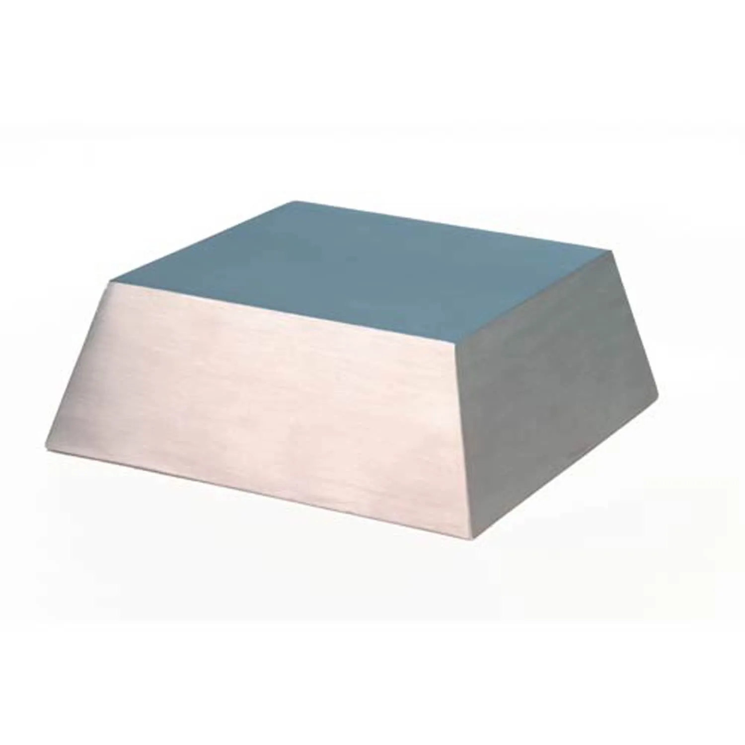 Medium Silver Metal Slanted Base view 2