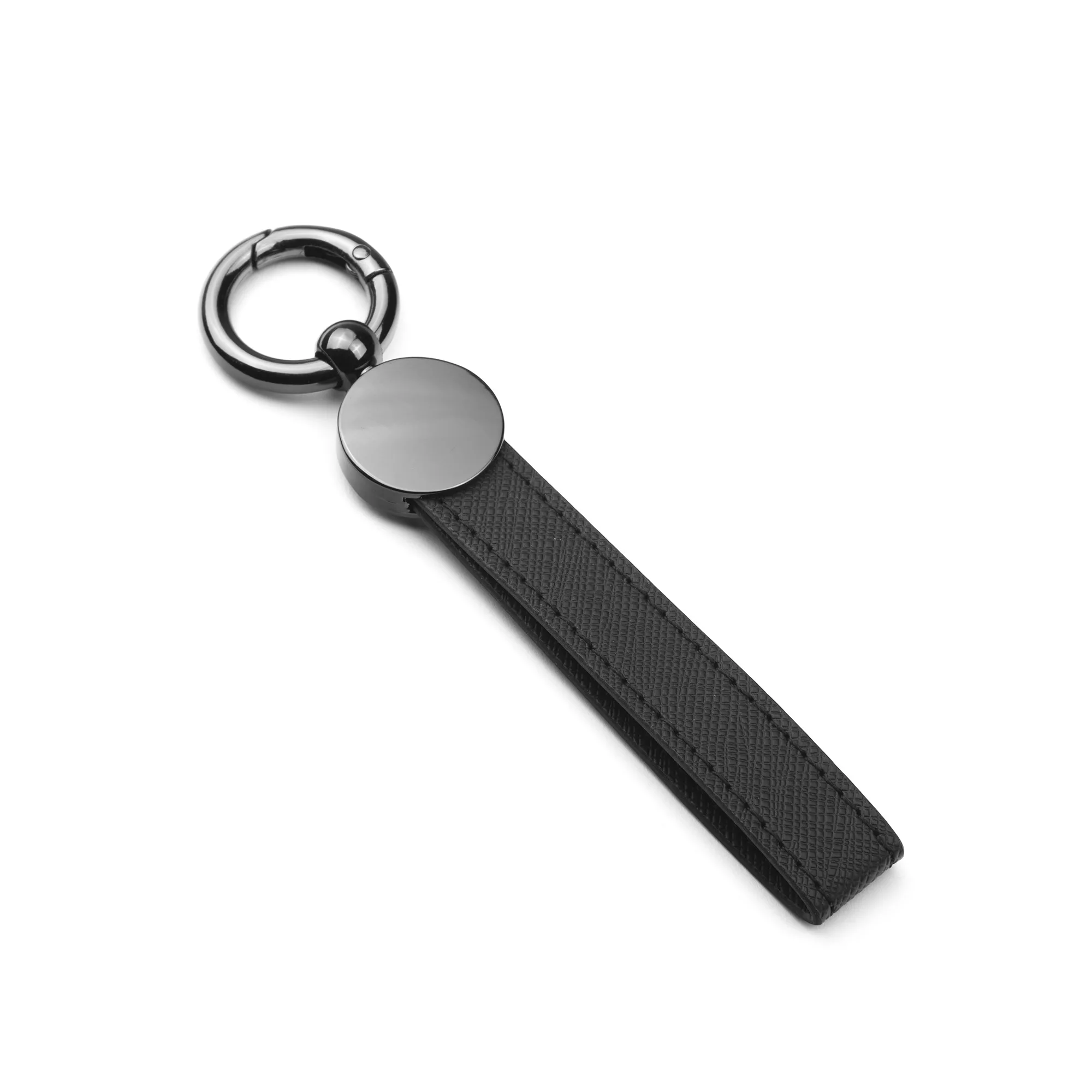 CoreLeather Gun Metal Keychain view 5