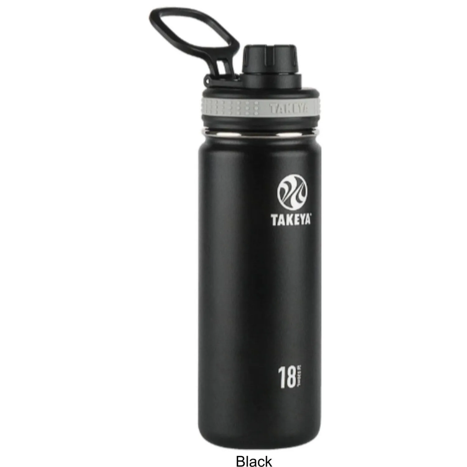 18 oz Takeya® Stainless Steel Insulated Originals Water Bottle w/ Spout Lid view 4